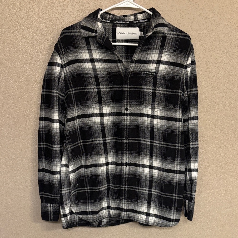 Calvin Klein Monochrome Checkered Shirt